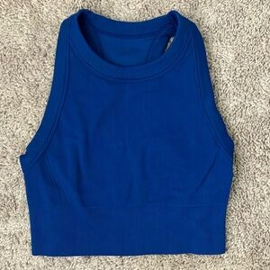 Blue Women's Sleeveless athletic Top